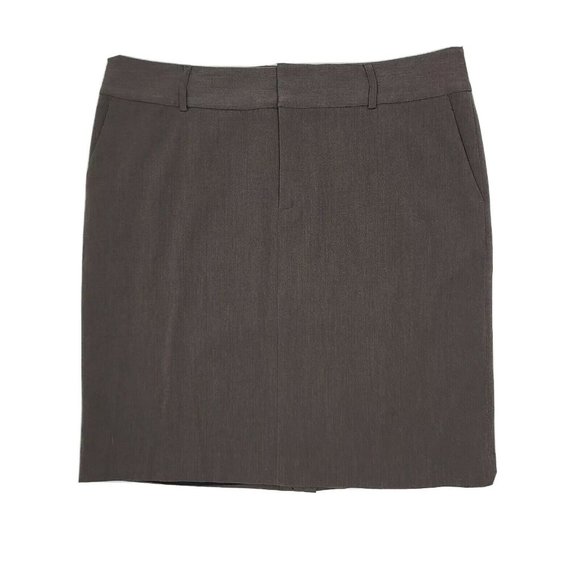 Eddie Bauer Gray Pencil Skirt Size 6 